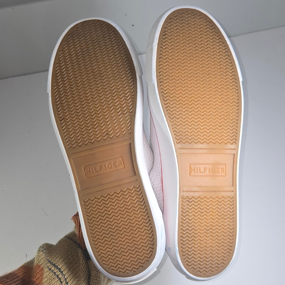 Tommy Hilfiger Women's TWGESSII White Knit Lace Up Sneakers Size 9M - Picture 6 of 10